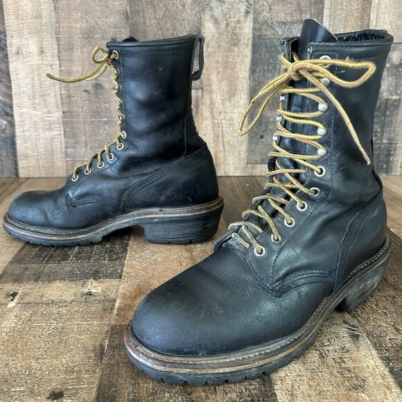 Red Wing 699 Wildland Firefighter Soft Toe Lace Up Logger Work Boots Mens 9.5 E - Picture 11 of 12